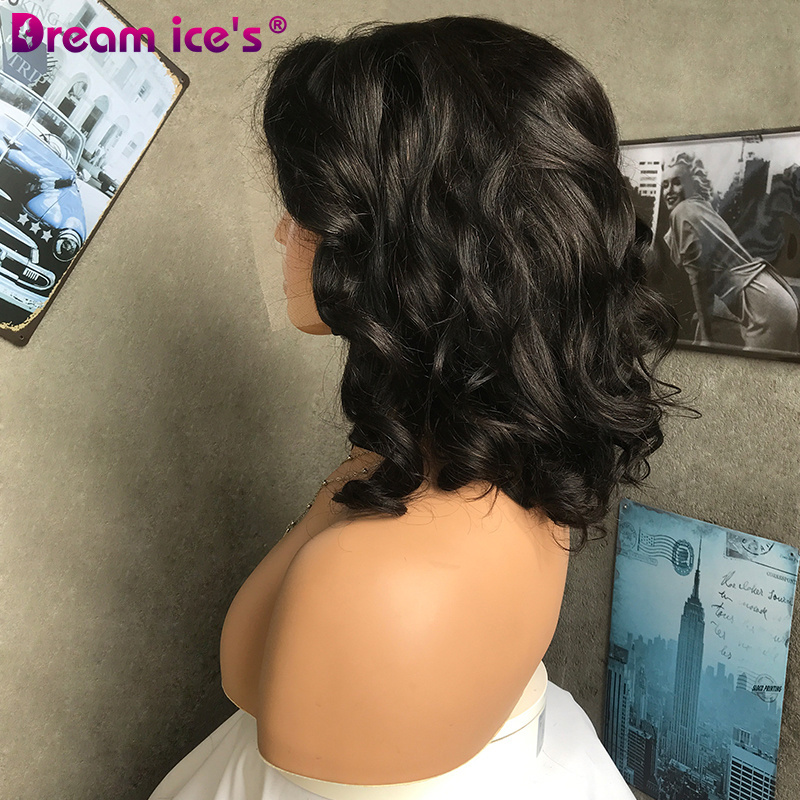 Short Loose Body Wave Lace Front Human Hair Wigs for Black Women Full Hd Frontal Wig Human Hair Ocean Wave Bob Wigs