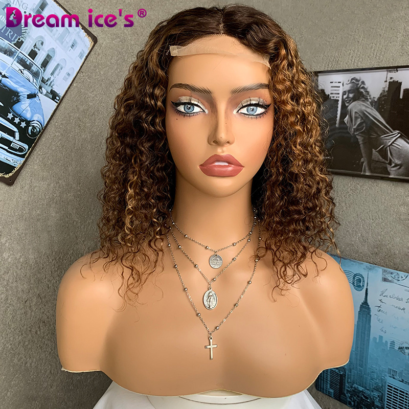 DREAM.ICE'S Top Selling Wholesale Bob Curl Style Short Wig  Brazilian Human Hair Weave Most Expensive Remy Hair Bob Wigs P427