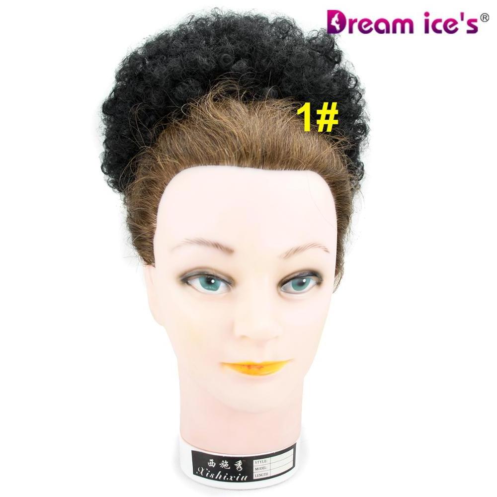 Dream.Ice's 10inch Afro Puff Drawstring Ponytail Kinky Curly Synthetic Hair Updo Chignon Bun Hair Piece