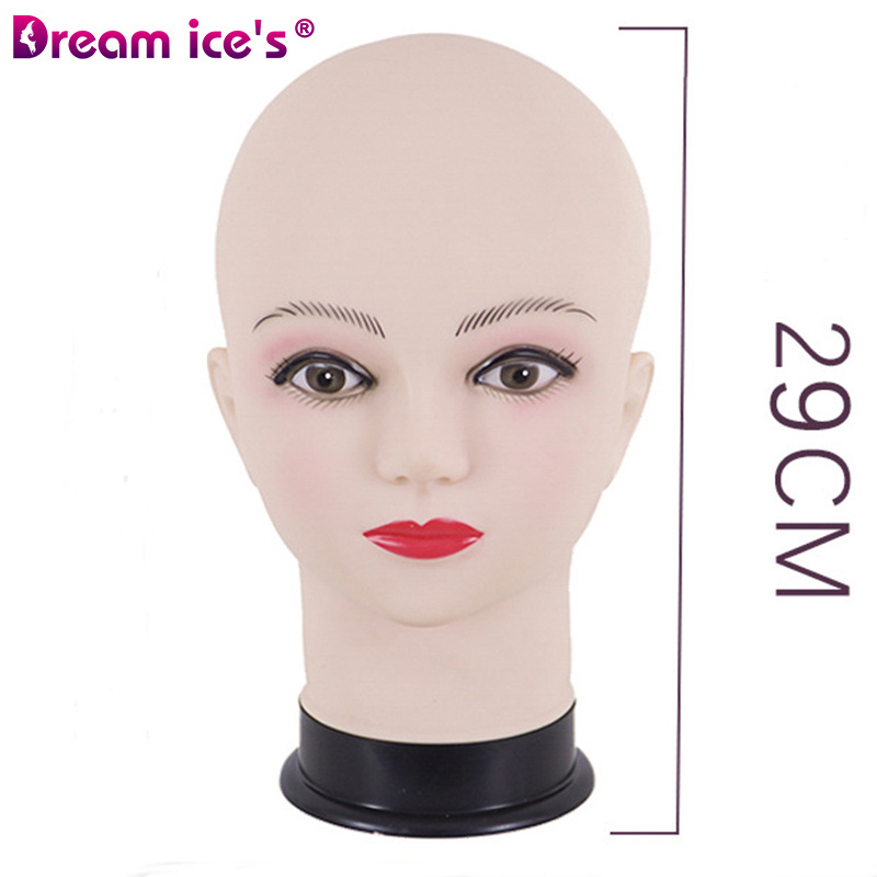 DREAM.ICE'S Factory Sale Cheap Wig Display PVC Mannequin Wig Head Realistic Mannequin Head