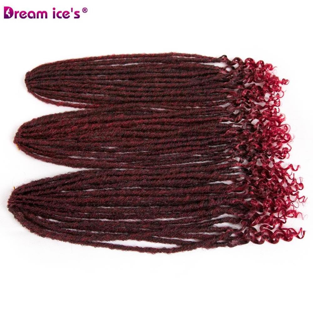 Dream ice's Hair Hot Selling 24inch 80g Dreadlocks Hair Extensions Faux Locs Crochet Box Braids Hair