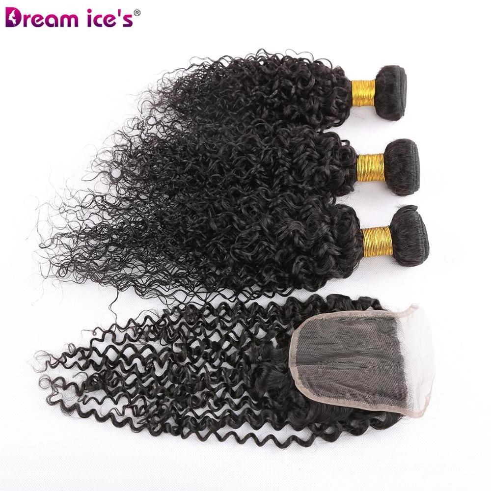 Alibaba Online Sale 8-30inch Cambodian Virgin Hair With Closure 100% Raw Cambodian Curly Kinky Hair With Closure