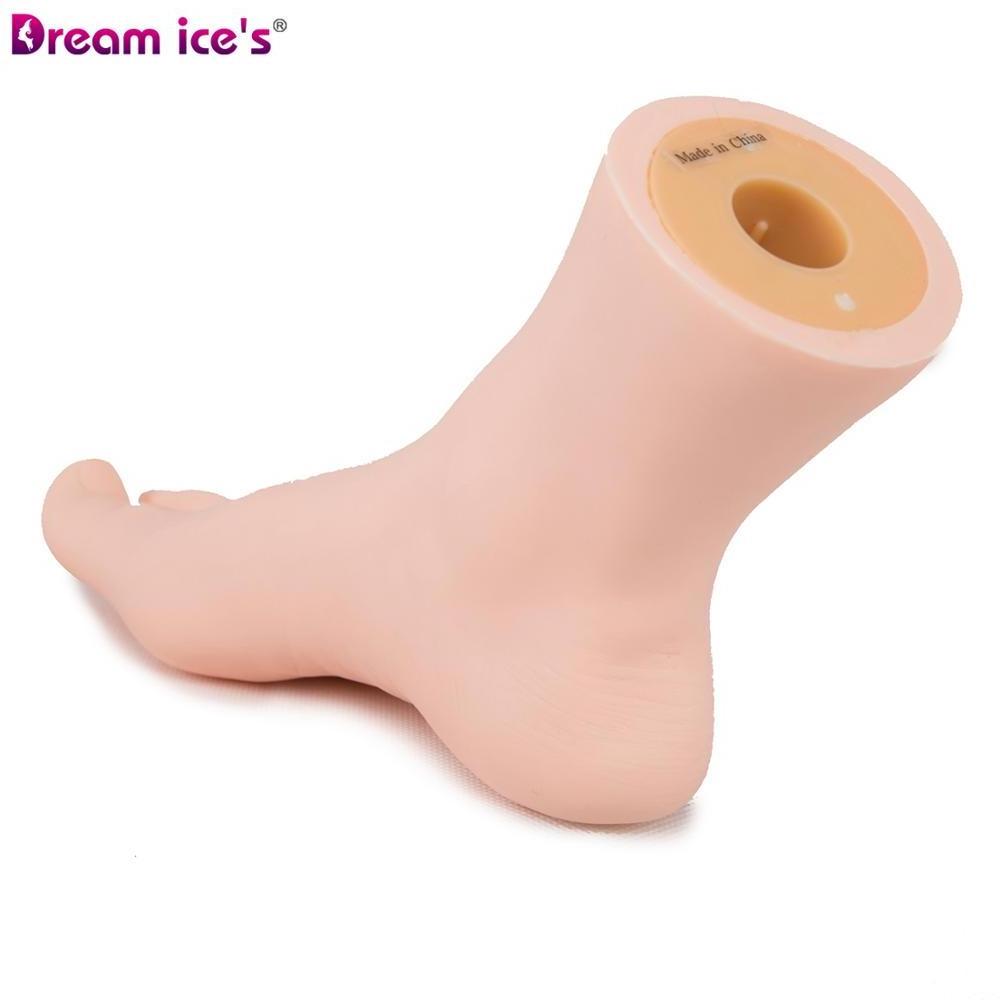 Dream.Ice's Hair Good Quality Flexible Nail Art Practice Hand Movable Fake Model Foot