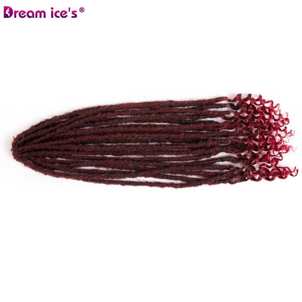 Dream ice's Hair Hot Selling 24inch 80g Dreadlocks Hair Extensions Faux Locs Crochet Box Braids Hair