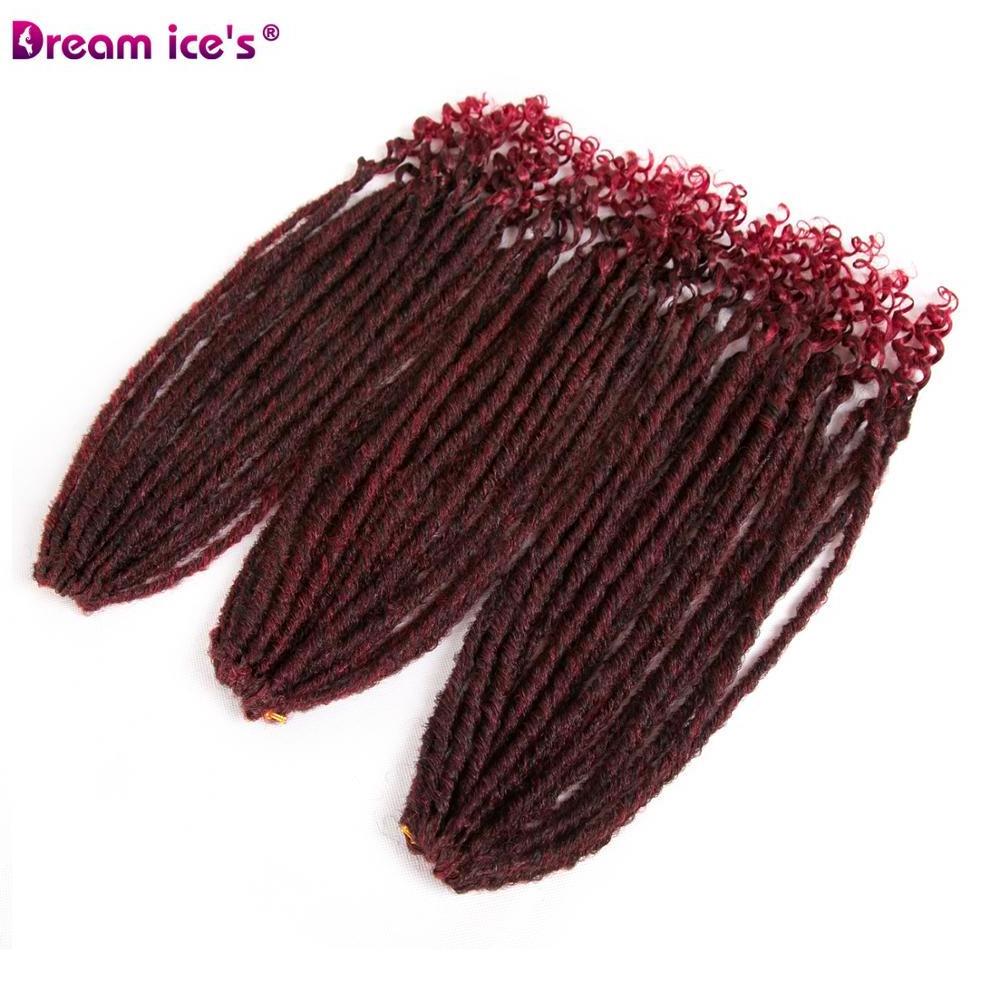 Dream ice's Hair Hot Selling 24inch 80g Dreadlocks Hair Extensions Faux Locs Crochet Box Braids Hair