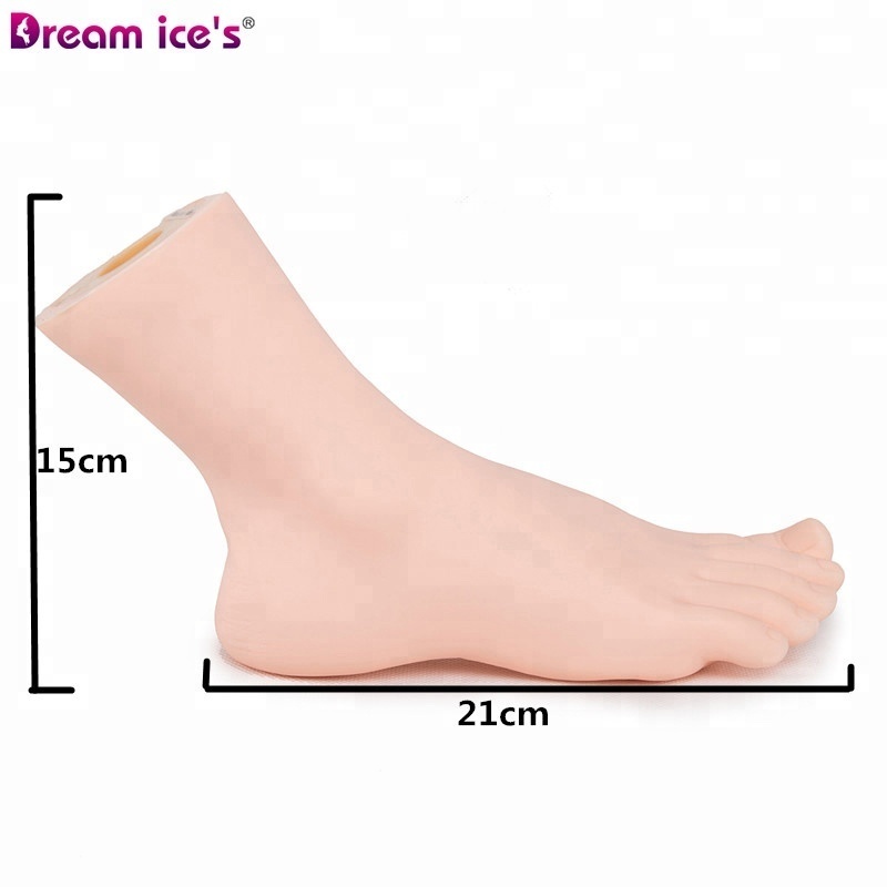 Dream.Ice's Hair Good Quality Flexible Nail Art Practice Hand Movable Fake Model Foot