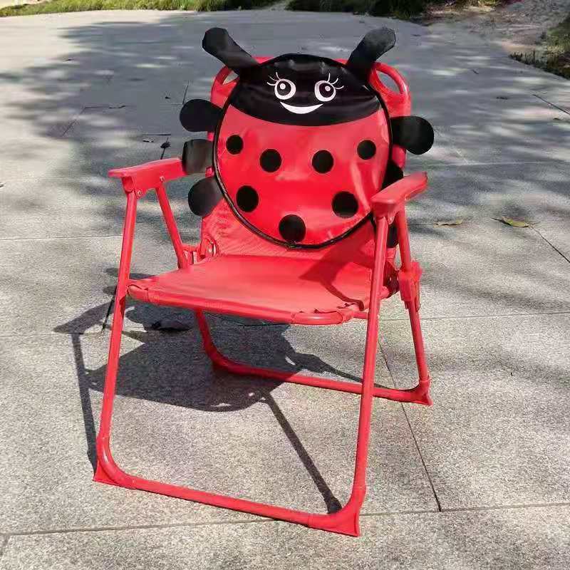 Wholesale Junior Chair for Toddlers Cartoon Design Portable Square Folding Camp Chair for Kids