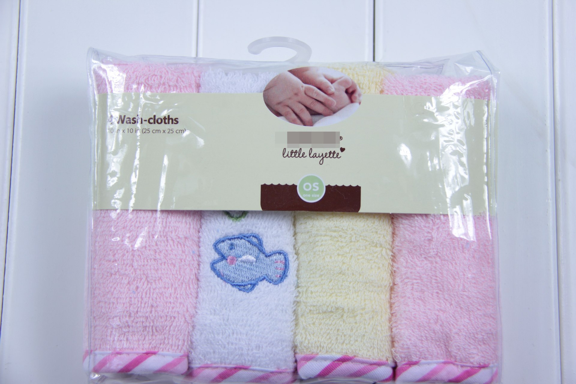 Good Selling Infant Face Cloth 25*25cm Cotton Baby Face Towels 4pcs Pack Baby Small Towels