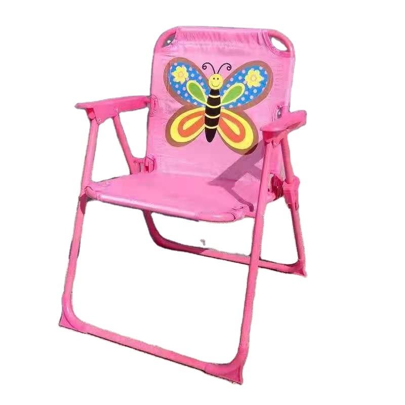 Wholesale Junior Chair for Toddlers Cartoon Design Portable Square Folding Camp Chair for Kids