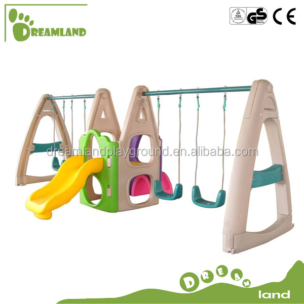 Cheap Kids Toy Indoor Outdoor Kids Plastic Baby Swing And Slide Play Set