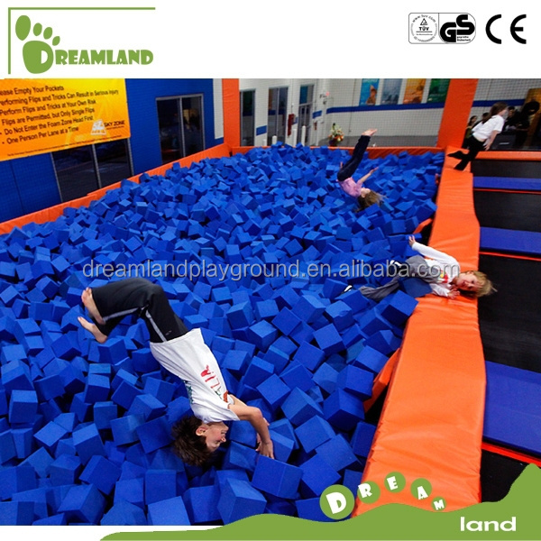 Fire resistance polyurethane foam cubes for trampoline park