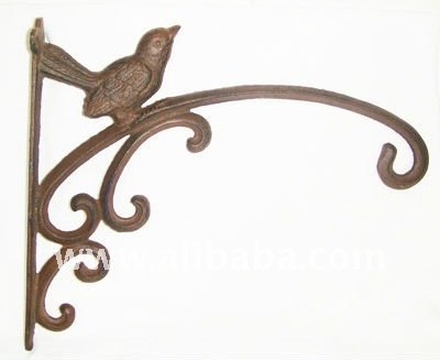 cast iron bird plant hanger