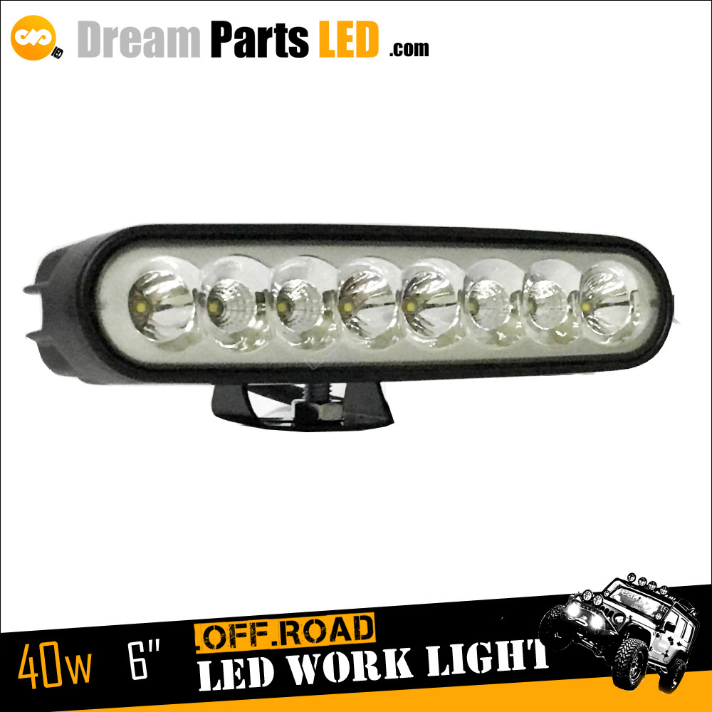 DC12V 40w low profile LED work light bar for car accessories moto 4x4 atv snowmobiles camping car