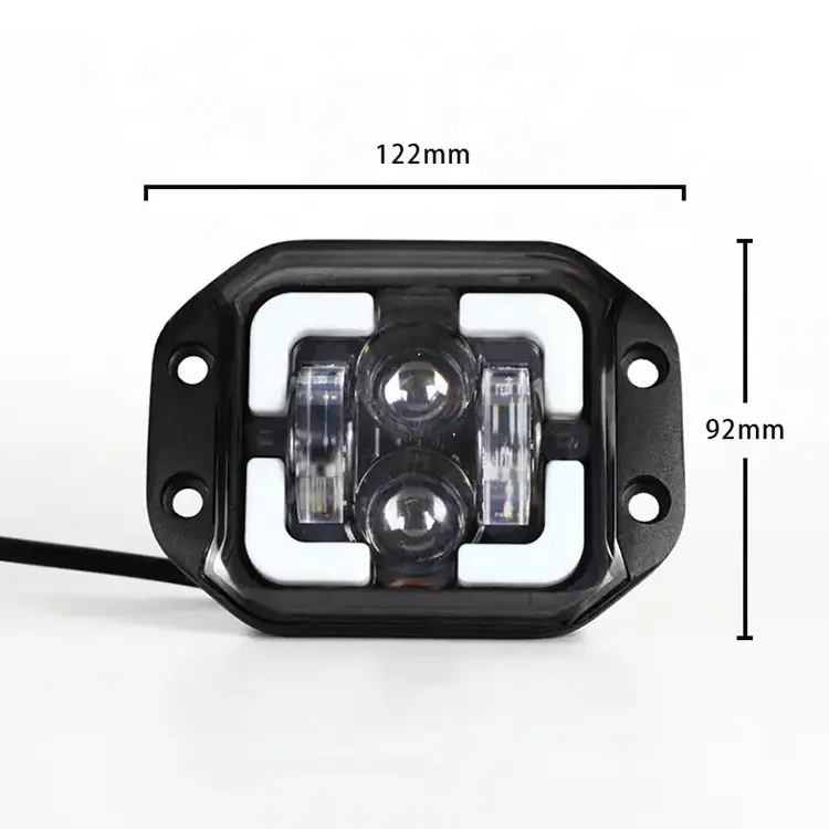 High quality  3.5 inch LED square work light hid offroad lights 12v offroad light for jeep