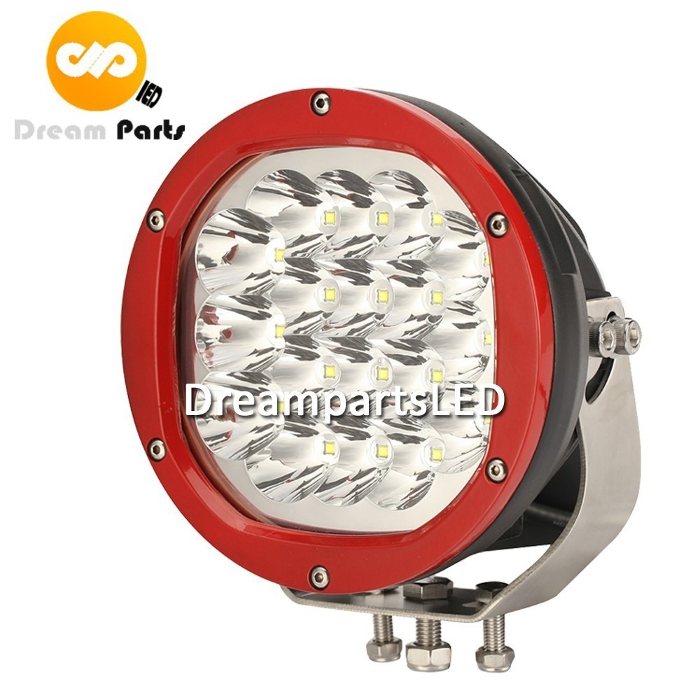 7 inch round 90w led driving light with 18 LED bulbs 10w each for offroad truck off-road JEEP