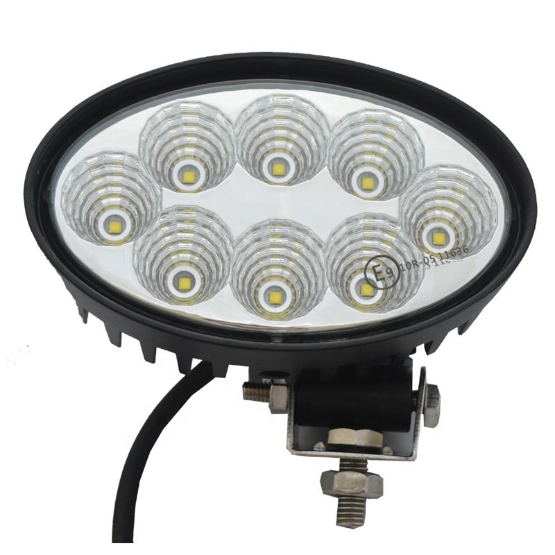 6 Inch EMC 40w Oval Led Tractor Work Light Flood Beam Black Grey Led Lamp Light Agriculture Lighting For John Deere Tractor Lamp