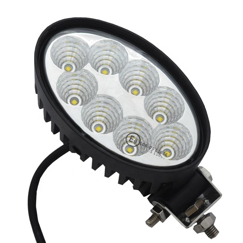 6 Inch EMC 40w Oval Led Tractor Work Light Flood Beam Black Grey Led Lamp Light Agriculture Lighting For John Deere Tractor Lamp