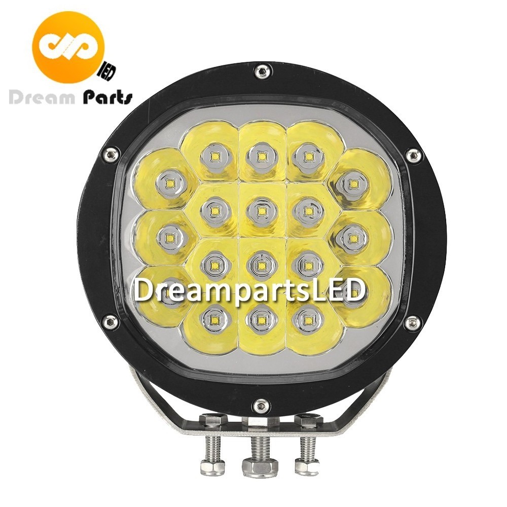 7 inch round 90w led driving light with 18 LED bulbs 10w each for offroad truck off-road JEEP