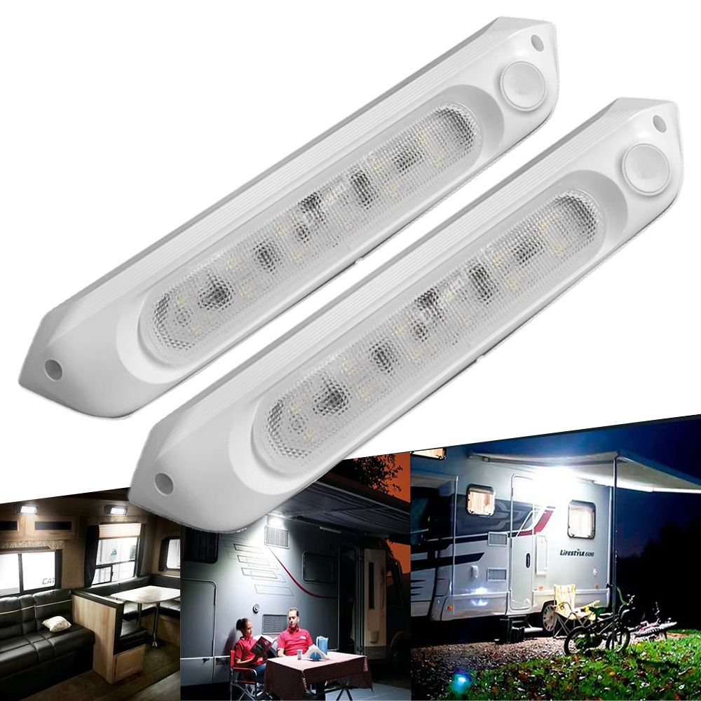 12v 24volt Led RV Porch Light high Lumen white Lighting Fixture Kit Replacement doordash light for RV Camper Trailer