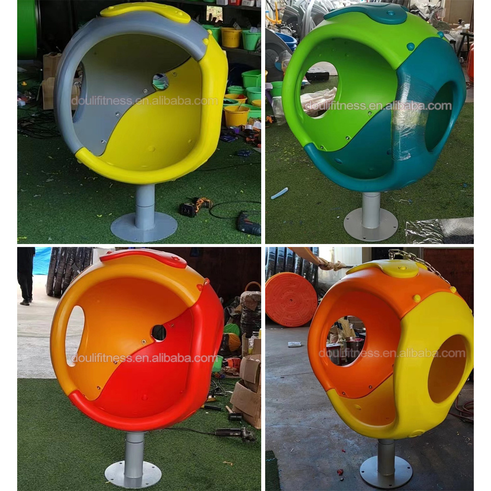 Dream kids outdoor indoor unpowered cozy pod spinner seat playground equipment for children