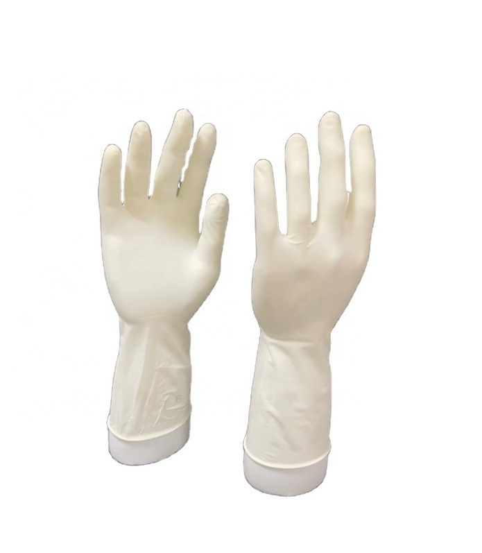 Finger textured Disposable latex gloves White Medical Use Powdered And Powder Free Sterile Latex surgical Gloves