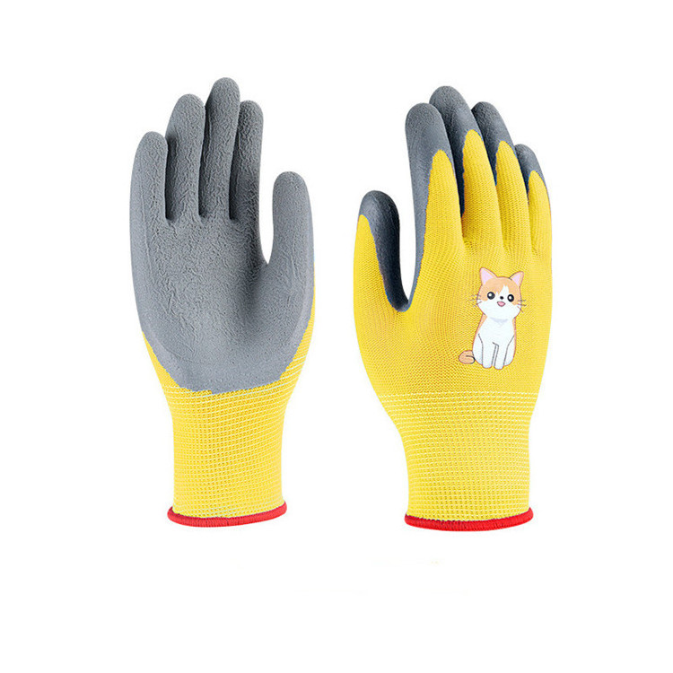 logo custom outdoor playing digging Landscaping youth toddler boys girls kids children yard work gloves safety gardening glove