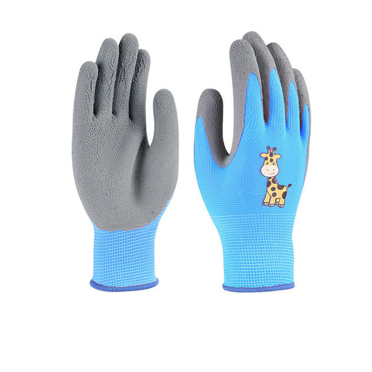 logo custom outdoor playing digging Landscaping youth toddler boys girls kids children yard work gloves safety gardening glove