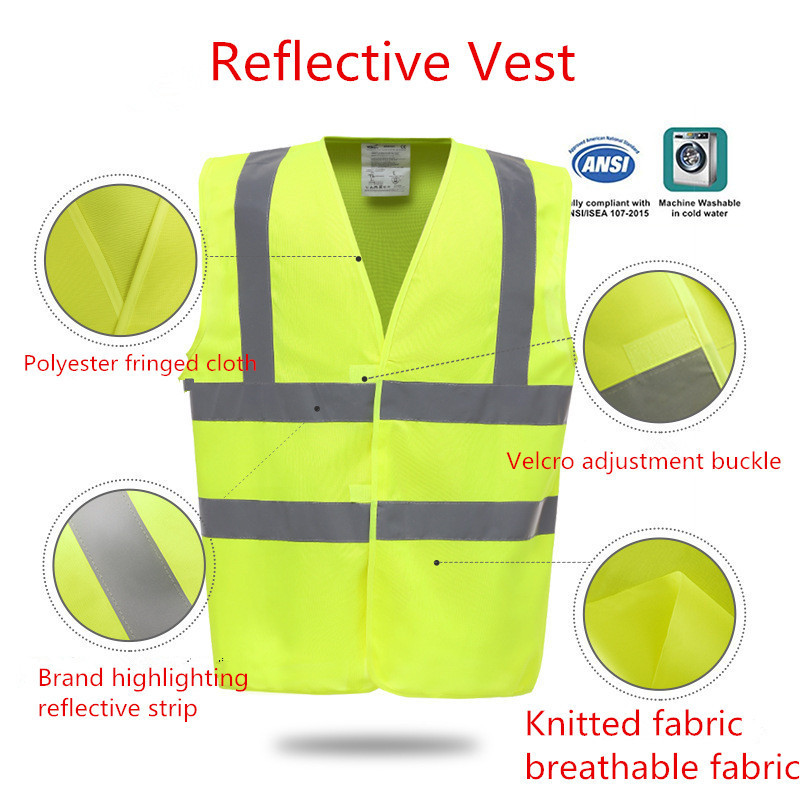 Multi colors available Quality Grade Reflective vest high reflection construction safety vest reflective clothes