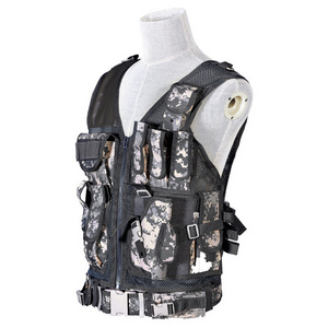 oem customized logo tactical vest men women detachable breathable security working patrolling tactical vest