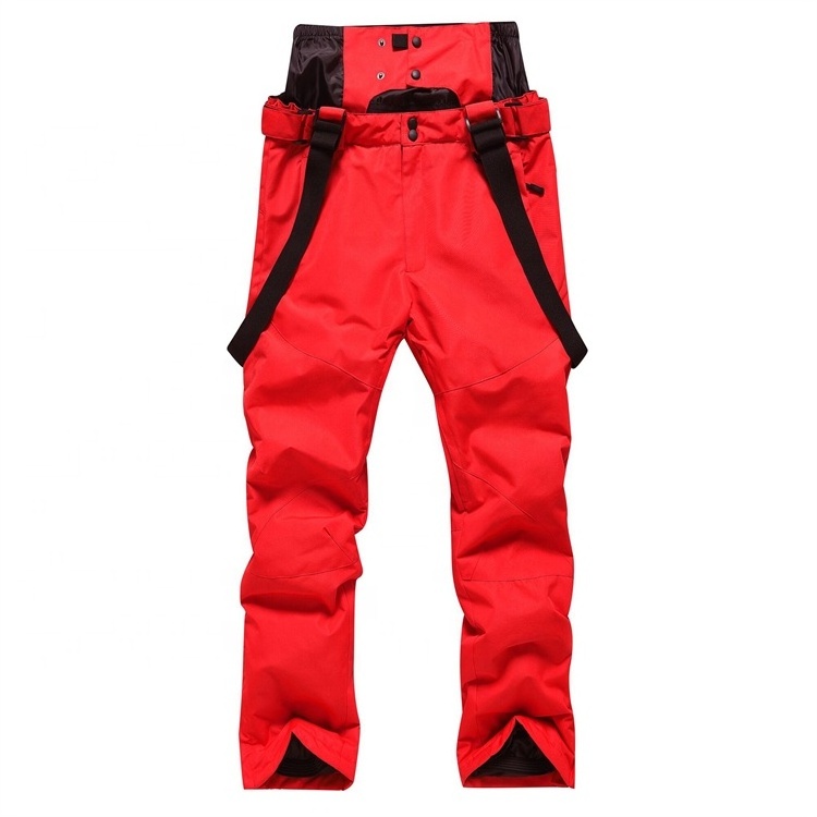 unisex wholesale logo custom windproof waterproof hiking ski bibs overalls cargo insulated suspenders snow pant ski pant