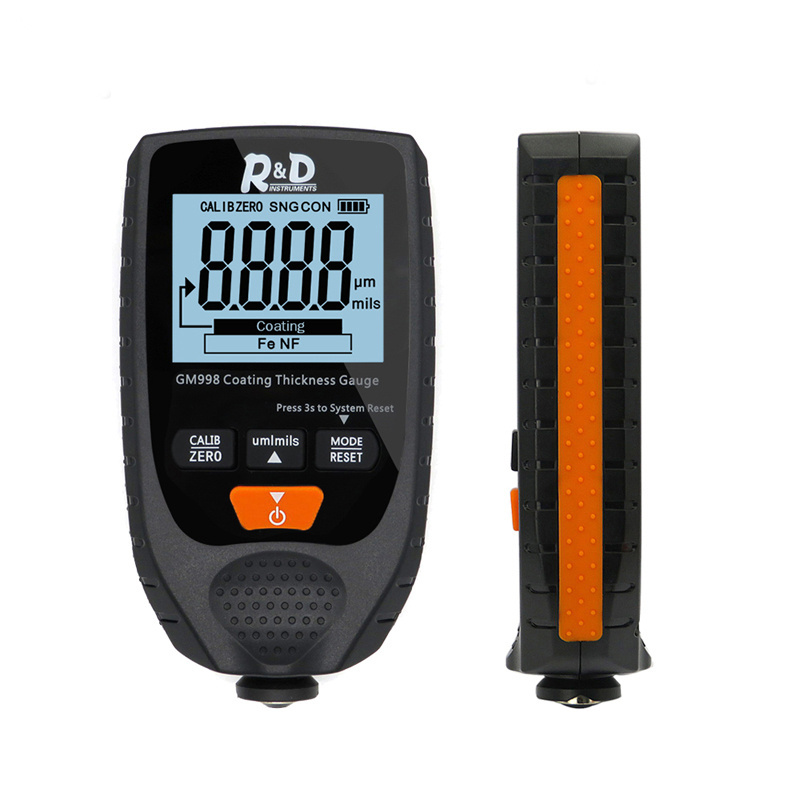 GM998 Digital Car Paint Coating Thickness Gauge 0-1500 um Fe & NFe Coating Thickness Meter