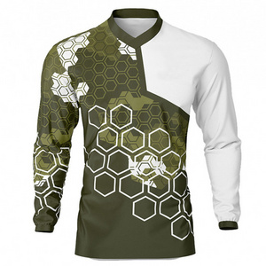 100%polyester fabric wholesale blank sublimation unisex high quality custom design quick dry long sleeve motocross jersey