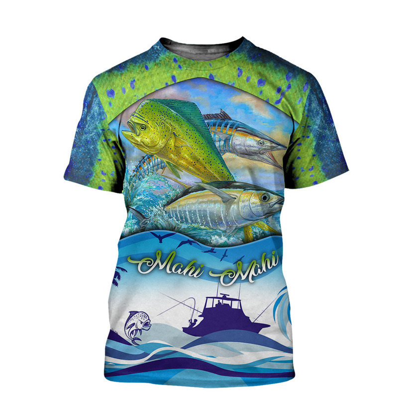 Polyester custom blank print sublimation quick dry cheap short sleeve fishing jerseys