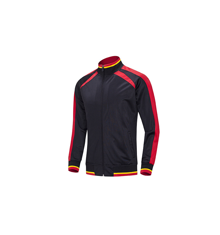 Wholesale Polyester Soccer Jacket Club Team Logo Football Tracksuit Men Sport Soccer Tracksuit