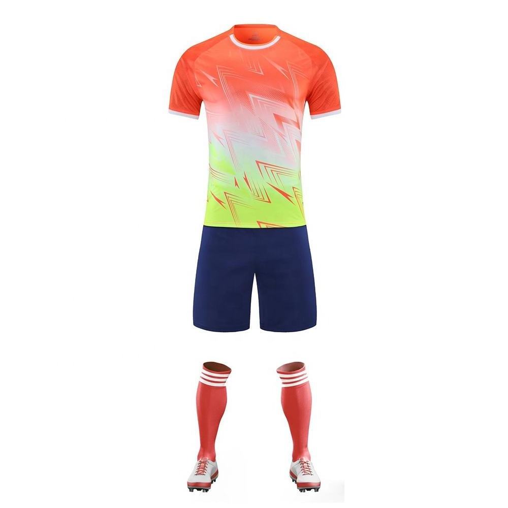 Wholesale Custom Quick Dry Jersey Soccer Uniform Sublimation Football Uniform Blank Soccer Jersey