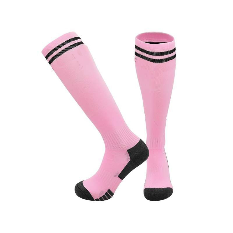 New 2023 Club Soccer Socks Pink Breathable Deodorant Men Football Socks