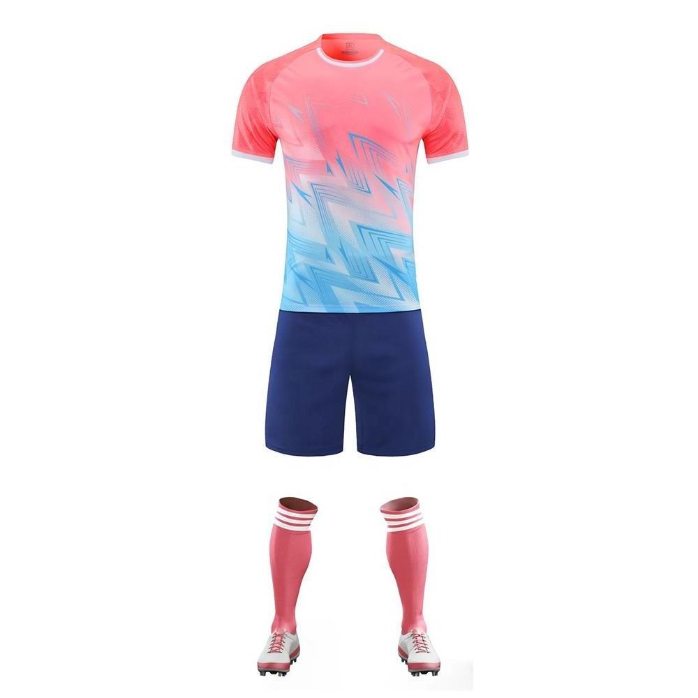 Wholesale Custom Quick Dry Jersey Soccer Uniform Sublimation Football Uniform Blank Soccer Jersey