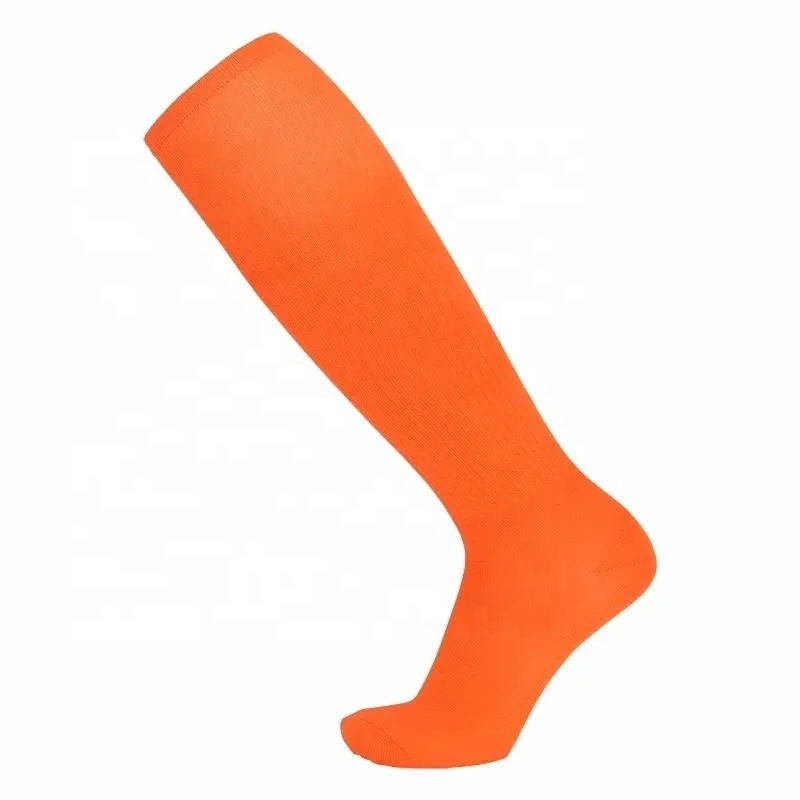 Profession Custom Athletic Plain Non Slip Socks Nylon Soccer Sports Compression Blank Soccer Socks