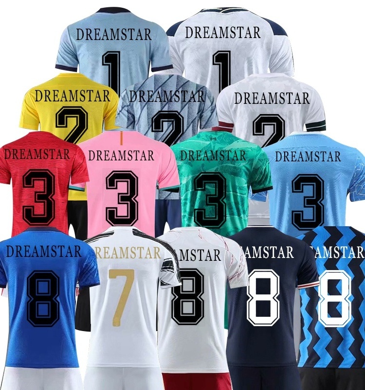 2022 Wholesale Custom Soccer Jersey Cool Youth Team Wear Short Sleeve Set Football Uniform