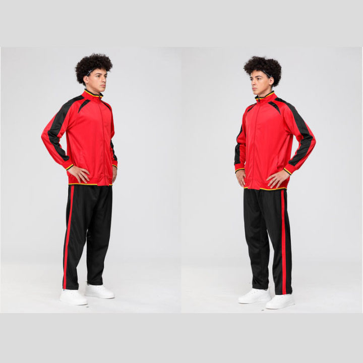 Wholesale Polyester Soccer Jacket Club Team Logo Football Tracksuit Men Sport Soccer Tracksuit