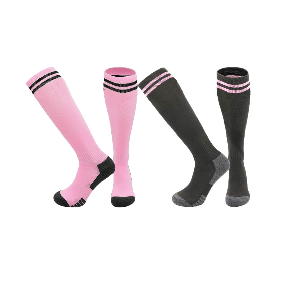 New 2023 Club Soccer Socks Pink Breathable Deodorant Men Football Socks