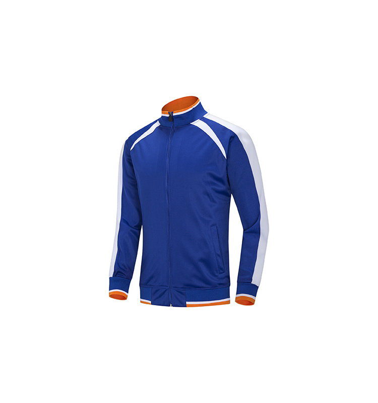 Wholesale Polyester Soccer Jacket Club Team Logo Football Tracksuit Men Sport Soccer Tracksuit