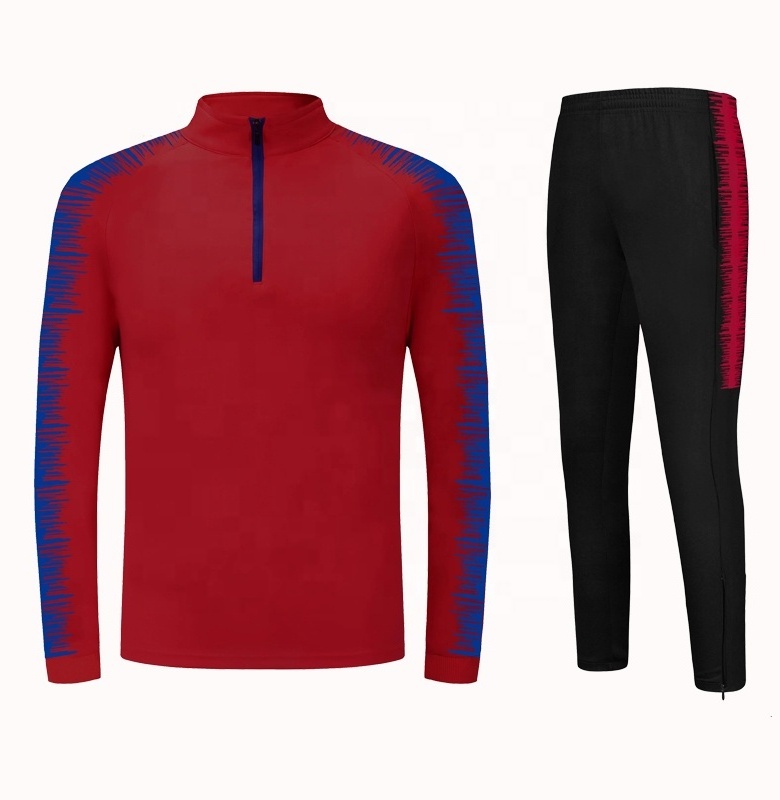 New Design Top Thailand Quality Soccer Tracksuit Long Sleeve Football Training Suits