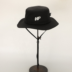 Wholesale Custom High Quality Black Polyester Printed Logo Reversible Fisherman Gorras Laser Cut Hole Sun Cap Unisex Bucket Hat