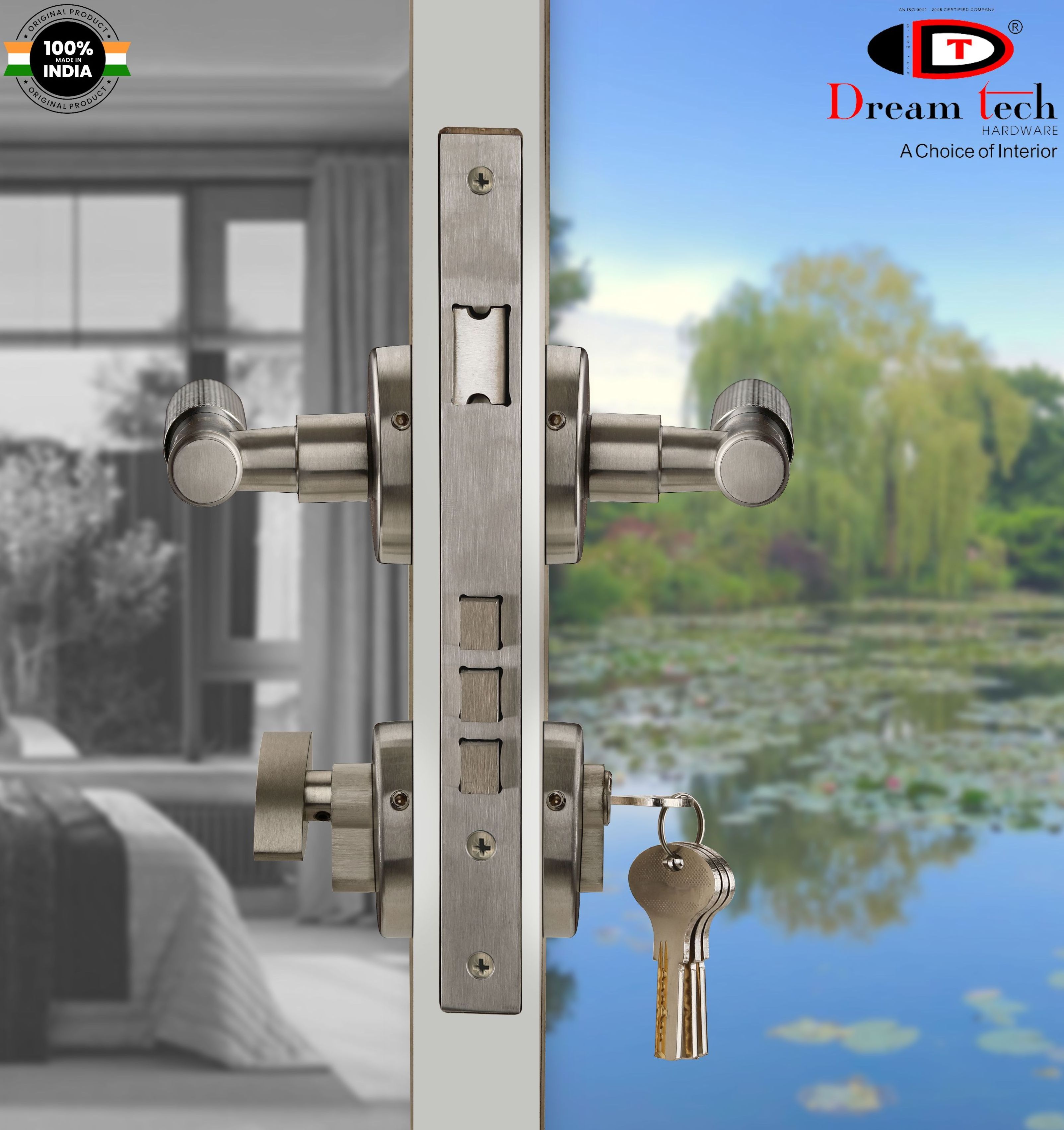 Latest Design Wooden Doors Round Door Knob Lock with Handle for Mall and Villa Door Application at Export Price