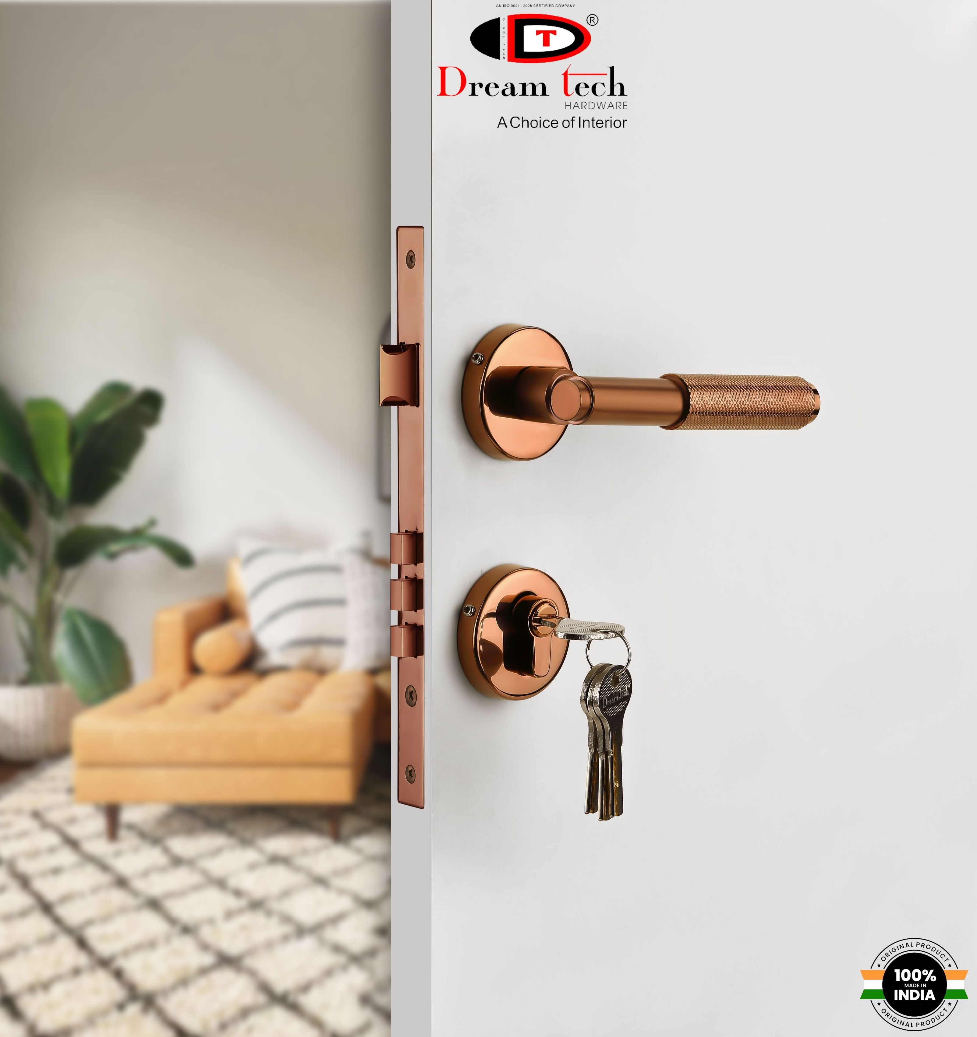 Wholesale Factory Supply Lever Handle with Lock for Home and Office Door Application Door Handles from India