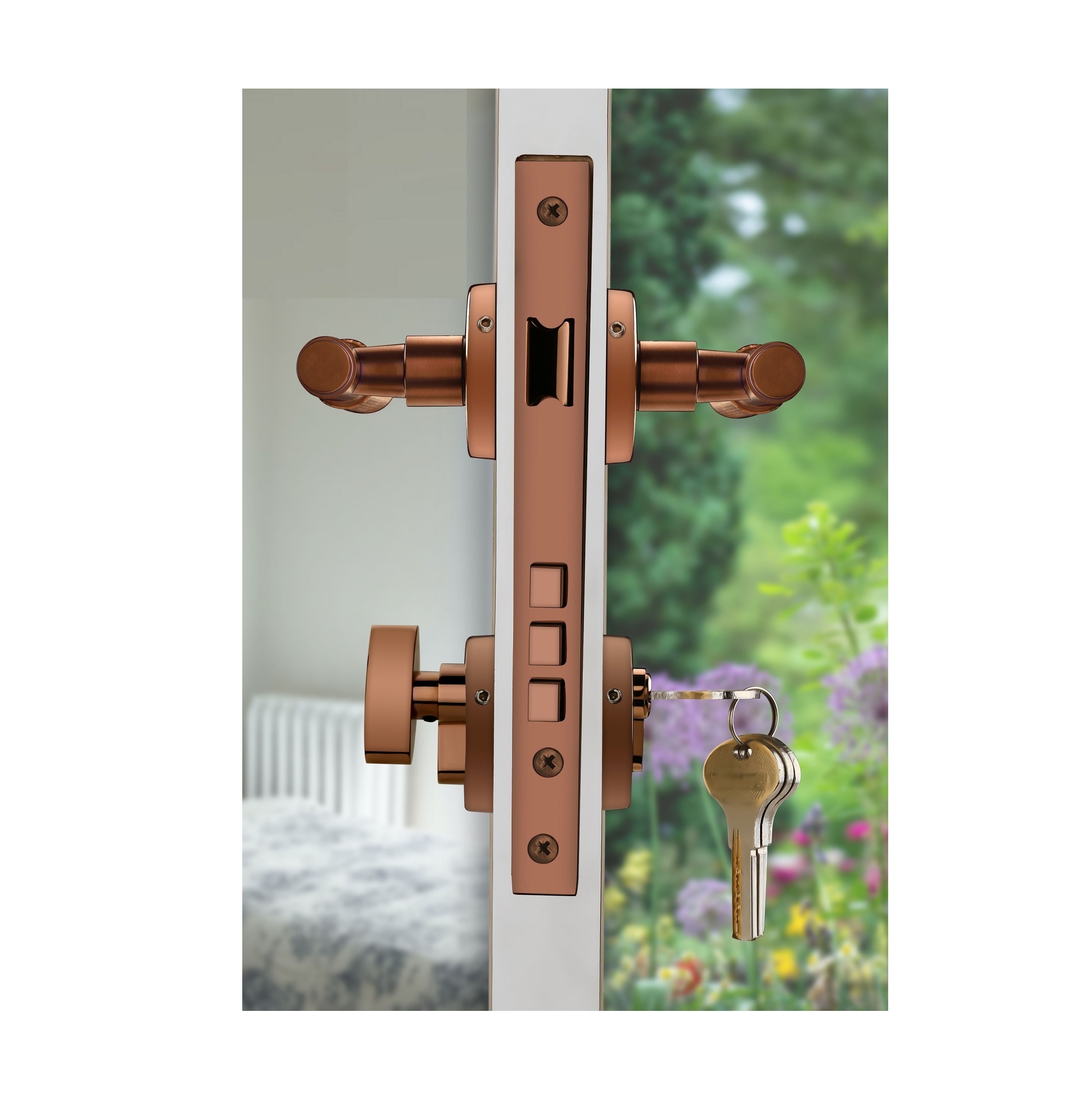 Wholesale Factory Supply Lever Handle with Lock for Home and Office Door Application Door Handles from India