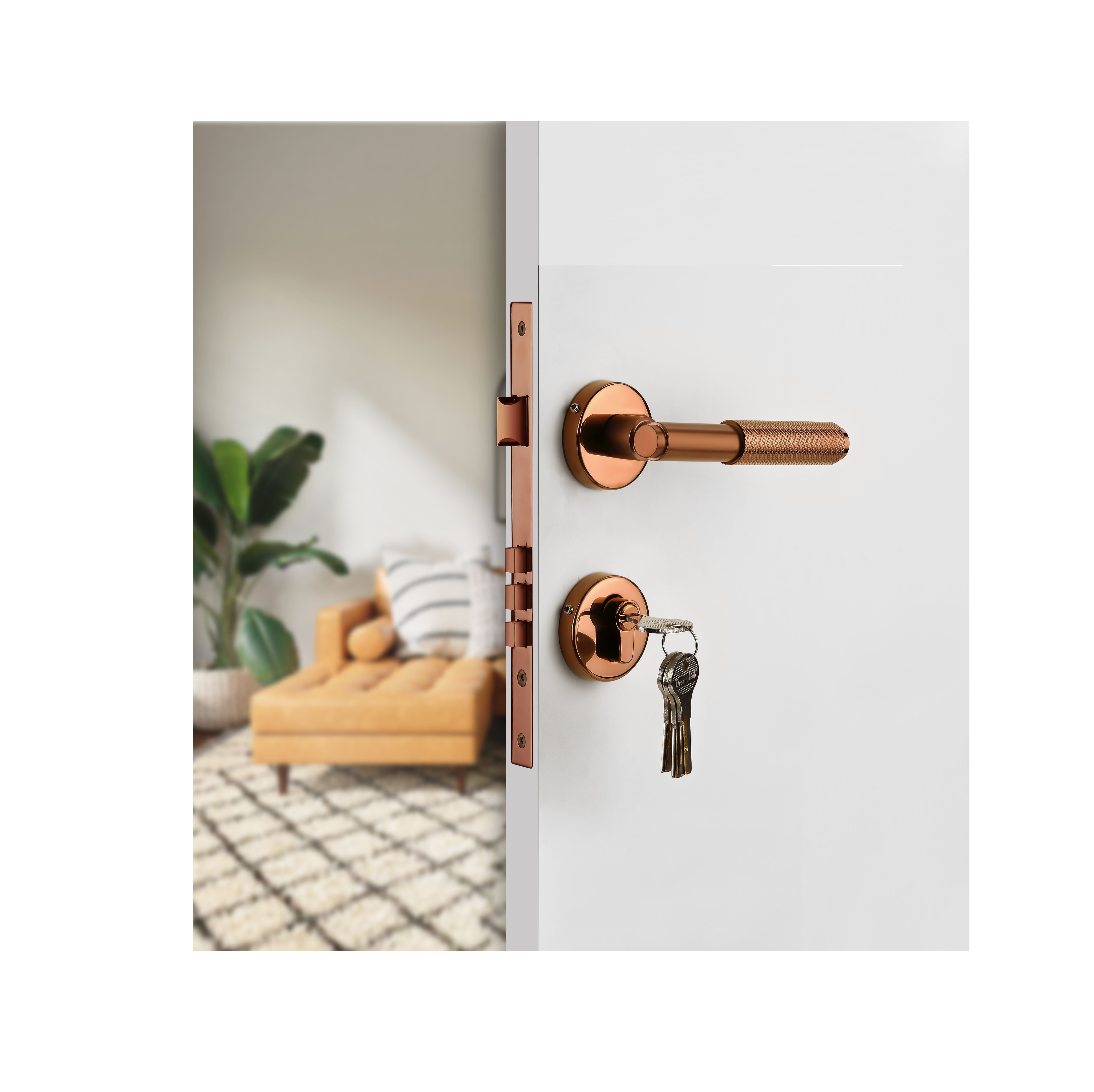 Wholesale Factory Supply Lever Handle with Lock for Home and Office Door Application Door Handles from India