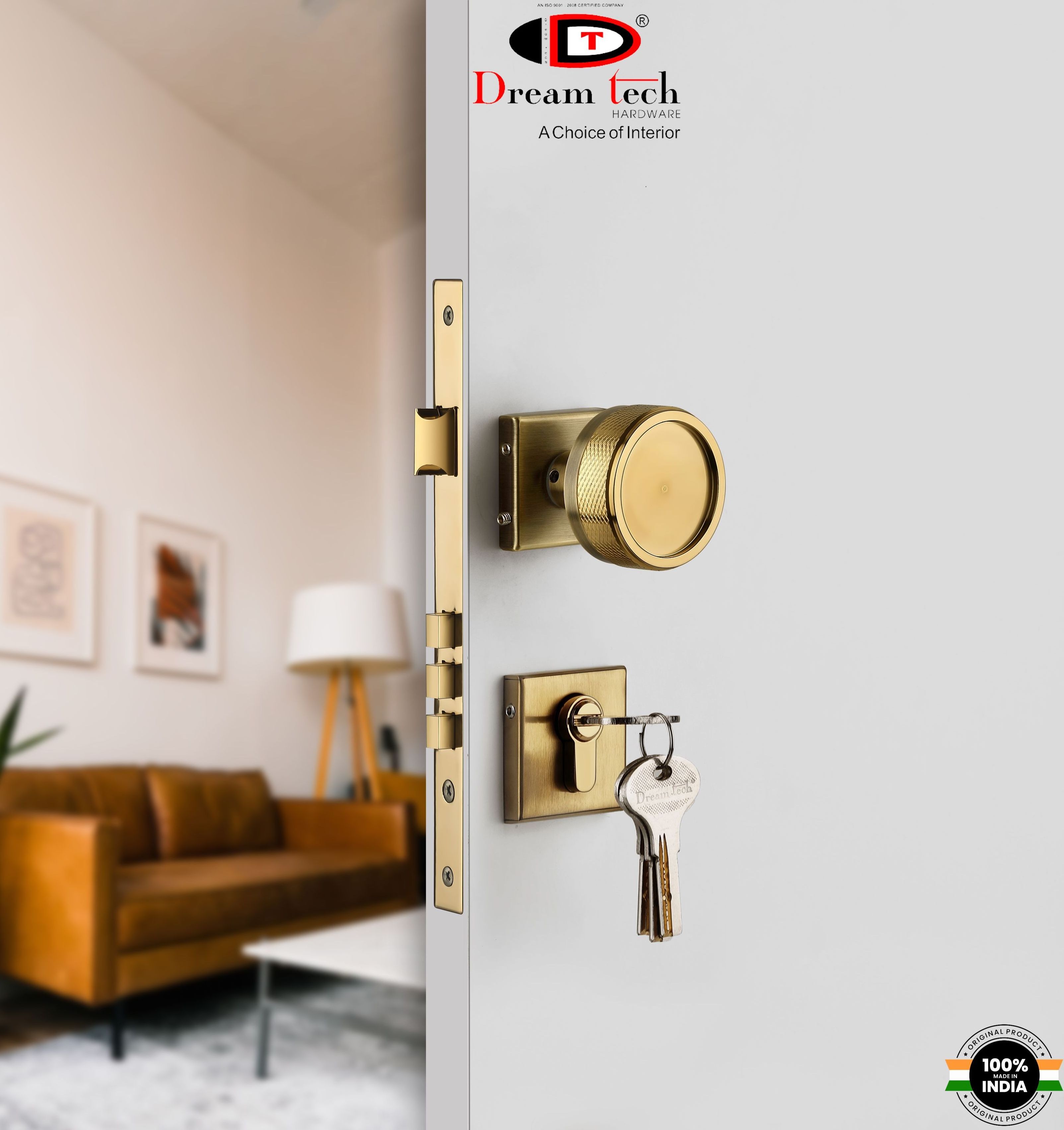 Most Selling Mortise Door Handle with Lock for Hotel Guest Room and Suite Doors Application from India