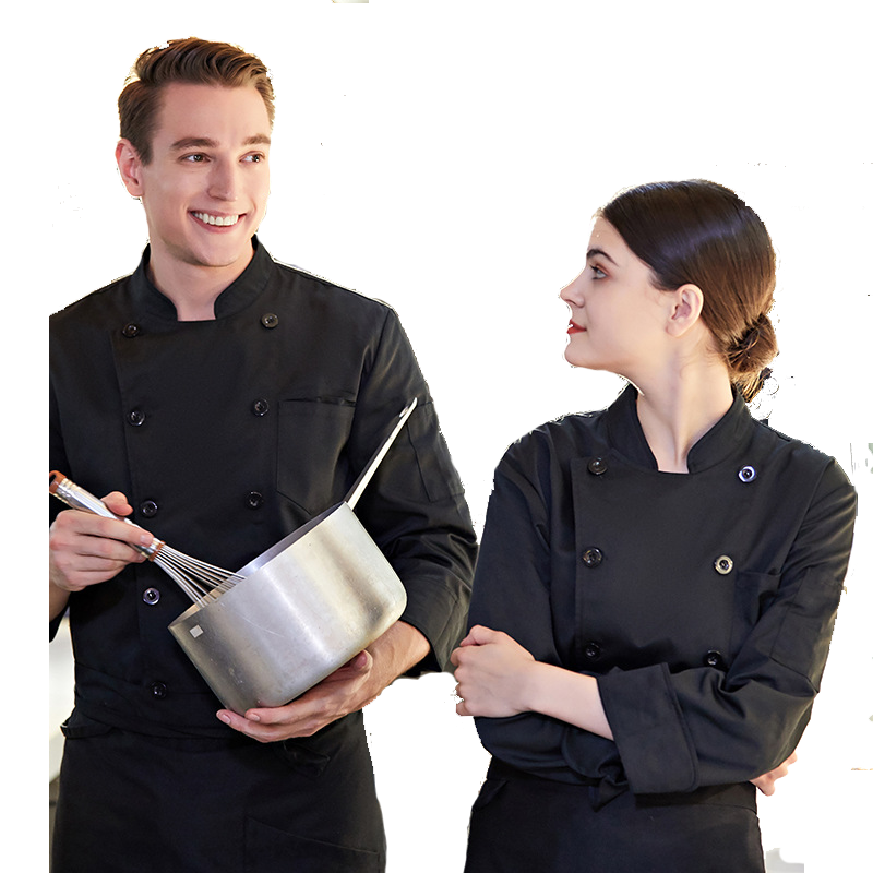 New chef uniform chef clothes bakery restaurant kitchen work wear long sleeve waitress jackets catering unisex chef uniforms